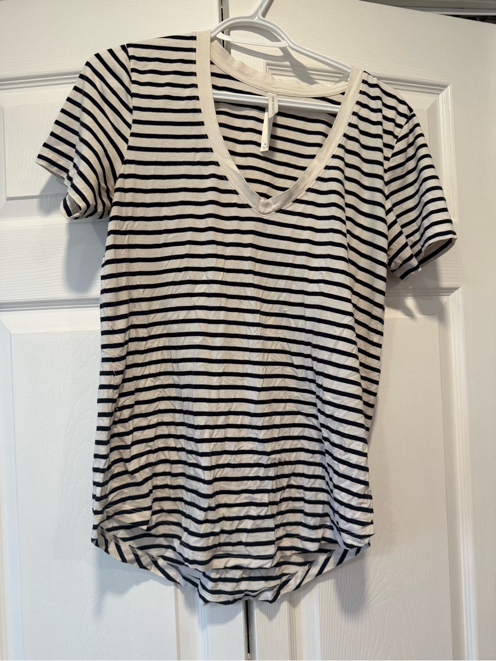 Babaton stripped V neck